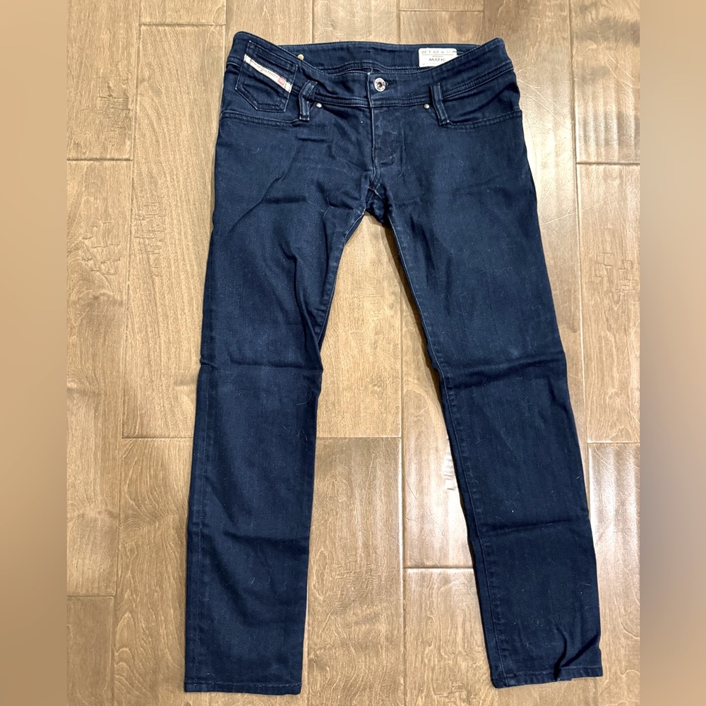 Diesel Dark Blue Ankle & Cropped Jeans